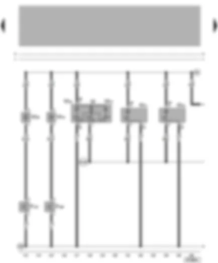 Wiring Diagram  VW BORA 2000 - Front interior light - rear and front reading lights - illuminated vanity mirror (driver- and front passenger side)