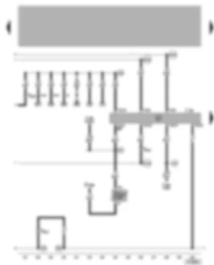 Wiring Diagram  VW BORA 2001 - Convenience system central control unit