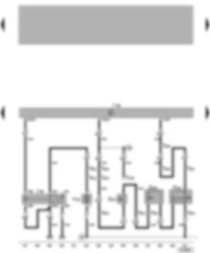 Wiring Diagram  VW BORA 2000 - Convenience system central control unit - rear lid remote release relay - rear lid release motor - rear lid handle release button