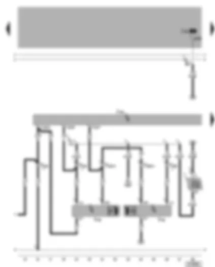 Wiring Diagram  VW BORA 2000 - Headlight range control - control unit - headlight range control motor