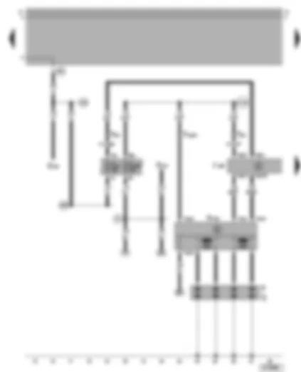 Wiring Diagram  VW BORA 2001 - 4AV injection system control unit - ignition system