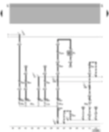Wiring Diagram  VW BORA 2000 - Left tail light - left brake light - rear left turn signal - left reversing light - reversing lights switch - rear left fog light