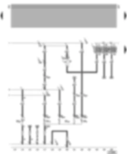 Wiring Diagram  VW BORA 2000 - Right tail light - right brake light - rear right turn signal - right reversing light - brake light switch