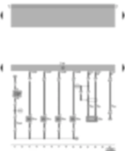 Wiring Diagram  VW BORA 2001 - 4CV control unit (injection system) - injectors - knock sensor