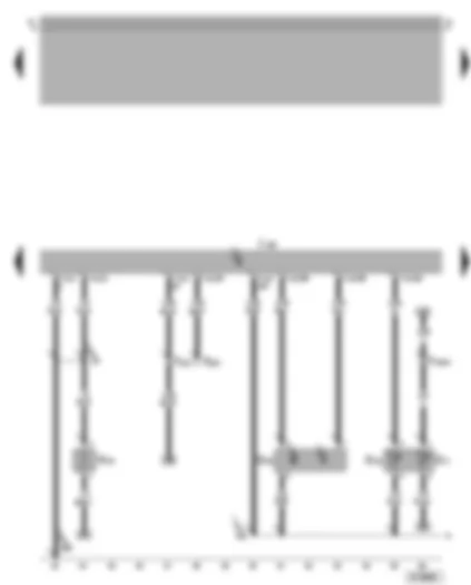 Wiring Diagram  VW BORA 2002 - Motronic control unit - coolant temperature display sender - Hall sender - heater element for crankcase breather