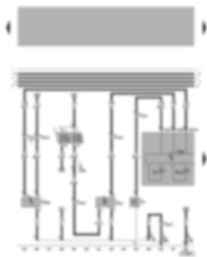 Wiring Diagram  VW BORA 2000 - Dash panel insert - oil pressure warning - oil level/oil temperature sender - speedometer sender