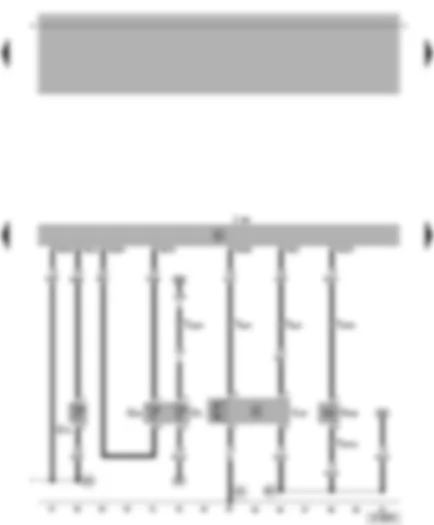 Wiring Diagram  VW BORA 1998 - Diesel direct injection system control unit - coolant temperature display sender - intake manifold pressure sender - commencement of injection valve - intake manifold flap motor
