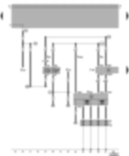 Wiring Diagram  VW BORA 2001 - Motronic control unit - ignition system