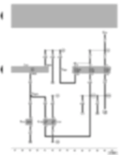 Wiring Diagram  VW BORA 1999 - Automatic gearbox control unit - selector lever lock solenoid