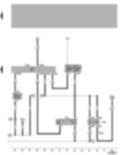 Wiring Diagram  VW BORA 1999 - Radiator fan control unit - radiator fan thermo switch - radiator fan relay
