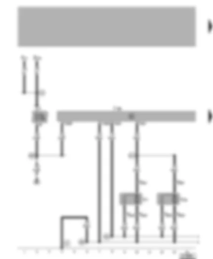 Wiring Diagram  VW BORA 2005 - Radiator fan control unit - radiator fan