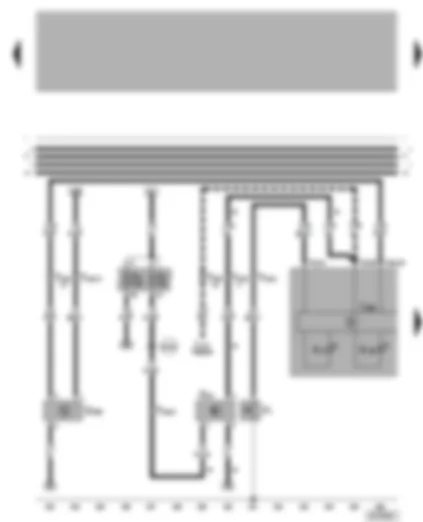 Wiring Diagram  VW BORA 2001 - Dash panel insert - oil pressure warning lamp - oil level/oil temperature sender - speedometer sender