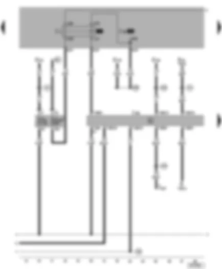 Wiring Diagram  VW BORA 2000 - Multi-function steering wheel control unit - dual tone horn relay