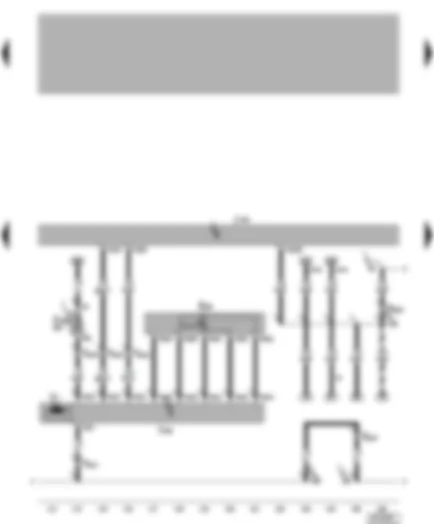 Wiring Diagram  VW BORA 2001 - Convenience system central control unit - sliding sunroof adjustment regulator - sliding sunroof adjustment regulator