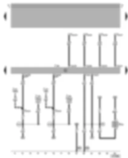 Wiring Diagram  VW BORA 2001 - Simos control unit - heater element for crankcase breather