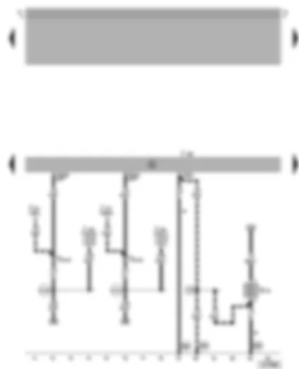 Wiring Diagram  VW BORA 2001 - Motronic control unit - heater element (crankcase breather)