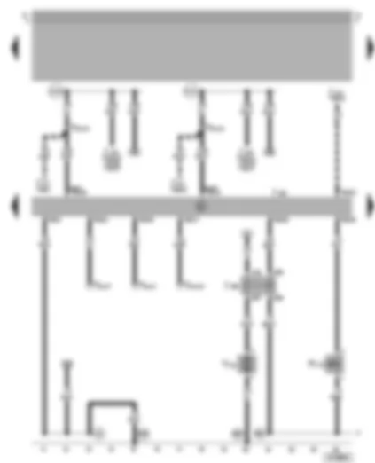 Wiring Diagram  VW BORA 2001 - Motronic control unit - secondary air pump motor - secondary air inlet valve