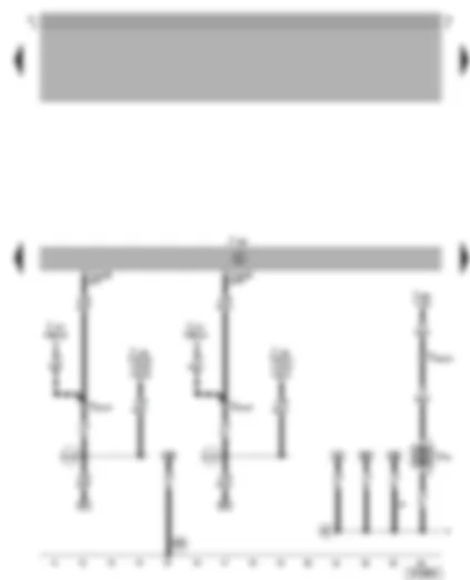Wiring Diagram  VW BORA 2001 - Motronic control unit - continued circulation of coolant pump