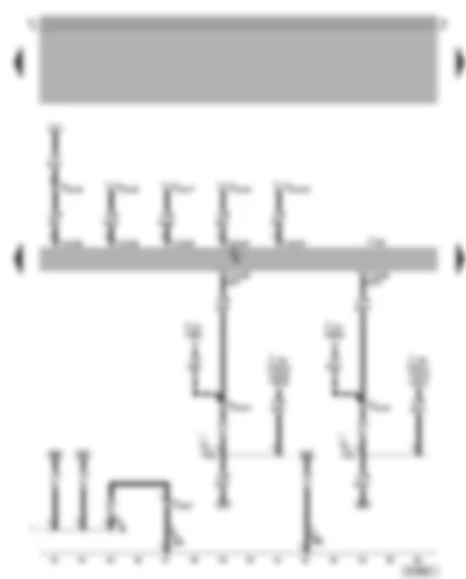 Wiring Diagram  VW BORA 2000 - Motronic control unit