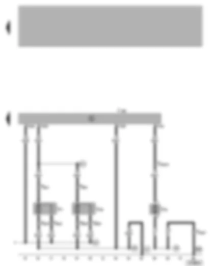 Wiring Diagram  VW BORA 2005 - Radiator fan control unit - radiator fan - continued circulation of coolant pump