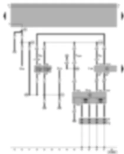 Wiring Diagram  VW BORA 2001 - 4LV/4MV control unit (injection system) - ignition system