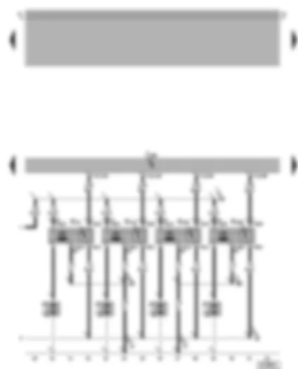 Wiring Diagram  VW BORA 2001 - 4MV injection system control unit - ignition system