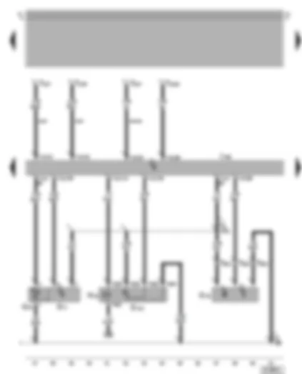 Wiring Diagram  VW BORA 2003 - 4MV injection system control unit - intake air temperature sender - intake manifold pressure sender - exhaust gas recirculation potentiometer - exhaust gas recirculation valve - Hall sender