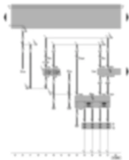 Wiring Diagram  VW BORA 2002 - Motronic control unit - ignition system