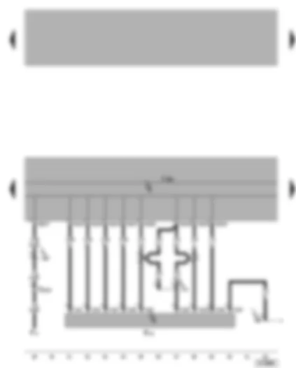 Wiring Diagram  VW BORA 2006 - Control unit with display for radio and navigation system - CD changer