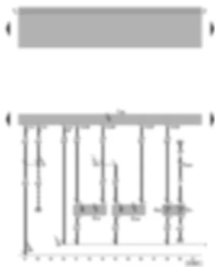 Wiring Diagram  VW BORA 2006 - Motronic control unit - coolant temperature sender - Hall sender
