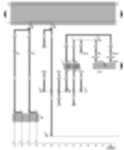 Wiring Diagram  VW BORA 2005 - Diesel direct injection system control unit - glow plugs - engine