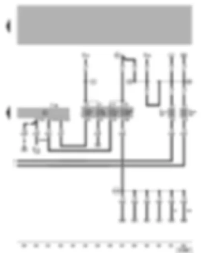 Wiring Diagram  VW BORA 2001 - Convenience system central control unit