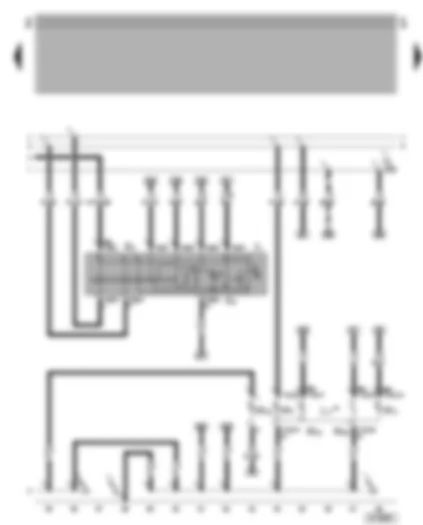 Wiring Diagram  VW BORA 2002 - Hazard warning light switch - turn signal relay - front right headlight - front right turn signal 