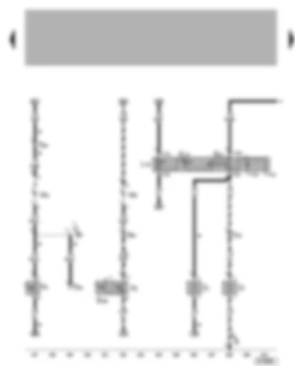 Wiring Diagram  VW BORA 2002 - Heated rear window switch - heated rear window - luggage compartment light