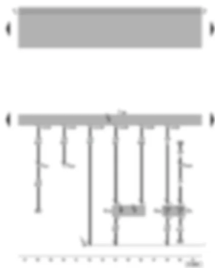 Wiring Diagram  VW BORA 2002 - Motronic control unit - coolant temperature sender - Hall sender