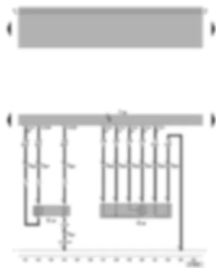 Wiring Diagram  VW BORA 2006 - Motronic control unit - lambda probe after catalytic converter - lambda probe 2