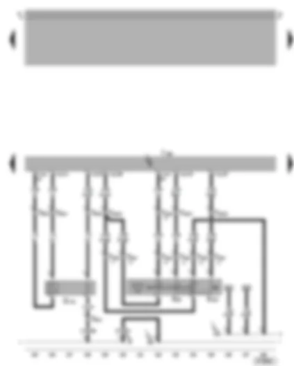 Wiring Diagram  VW BORA 2001 - Motronic control unit - cruise control system switch - lambda probe 2 after catalytic converter
