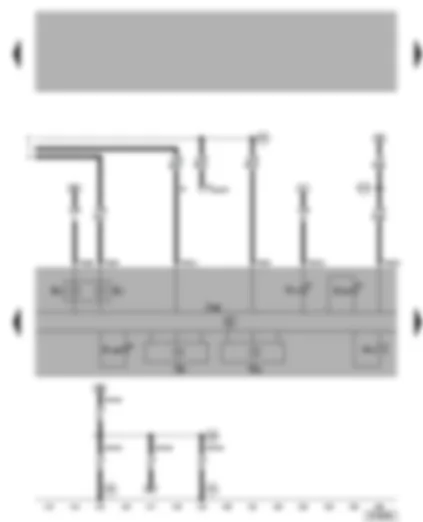 Wiring Diagram  VW BORA 2002 - Dash panel insert - coolant temperature gauge - fuel gauge - rev. counter - speedometer - alternator warning lamp - exhaust emissions warning lamp