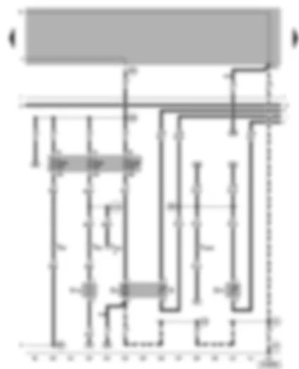 Wiring Diagram  VW BORA 2001 - Fuel pump - fuel gauge sender - coolant shortage indicator sender - heater element (crankcase breather)