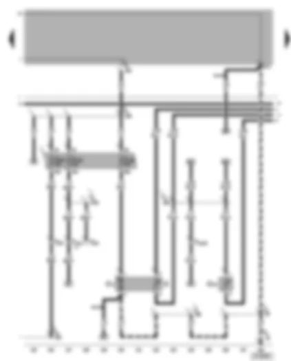 Wiring Diagram  VW BORA 2000 - Fuel pump - fuel gauge sender - coolant shortage indicator sender