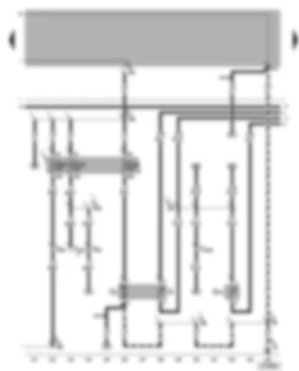 Wiring Diagram  VW BORA 2000 - Fuel pump - fuel gauge sender - coolant shortage indicator sender