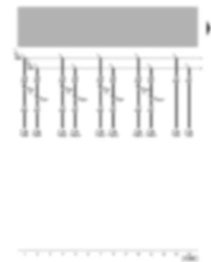 Wiring Diagram  VW BORA 2005 - Connection for: door control unit - convenience system central control unit