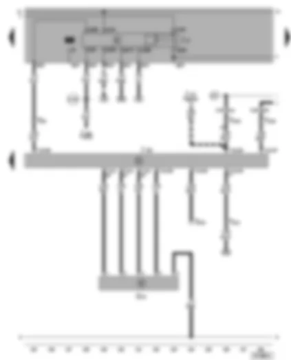 Wiring Diagram  VW BORA 2001 - Motronic control unit - air mass meter - fuel pump relay