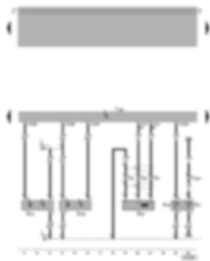 Wiring Diagram  VW BORA 2001 - Motronic control unit - engine speed sender - Hall sender - coolant temperature sender