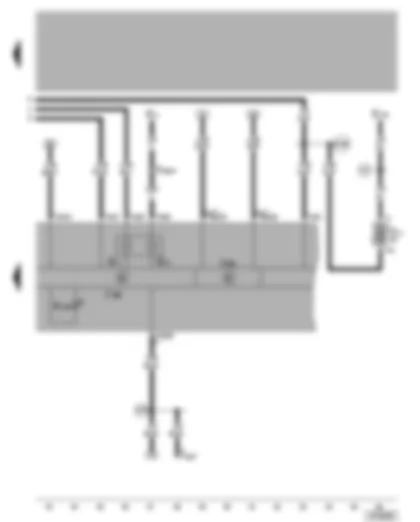 Wiring Diagram  VW BORA 2002 - Dash panel insert - fuel gauge - coolant temperature gauge