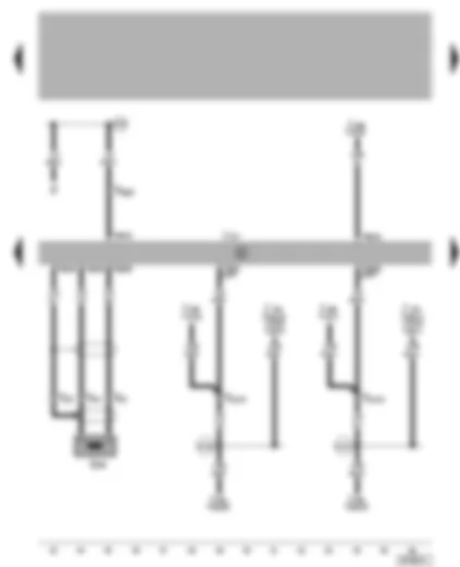 Wiring Diagram  VW BORA 2005 - Automatic gearbox control unit - vehicle speed sender