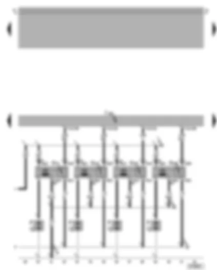 Wiring Diagram  VW BORA 2002 - Motronic control unit - ignition system