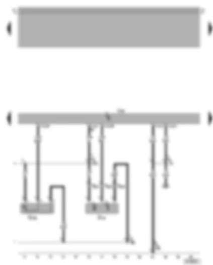 Wiring Diagram  VW BORA 2003 - Motronic control unit - intake manifold flap potentiometer - Hall sender