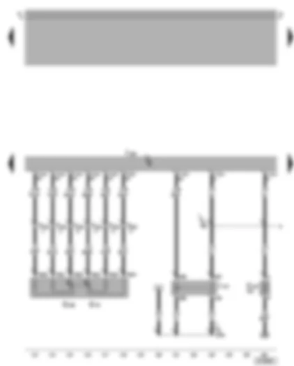 Wiring Diagram  VW BORA 2002 - Motronic control unit - accelerator position sender - Motronic current supply relay