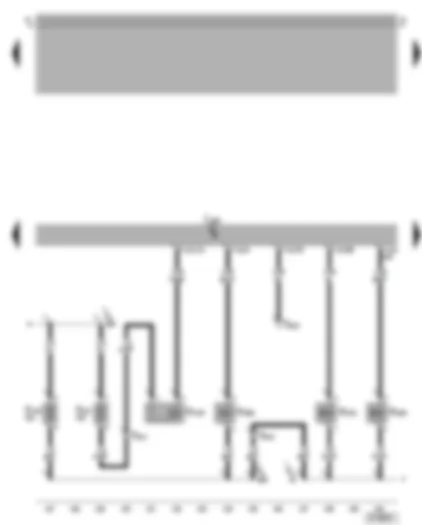 Wiring Diagram  VW BORA 2003 - Motronic control unit - inlet camshaft control valve - fuel pressure regulating valve - fuel metering valve - intake manifold flap air flow control valve 